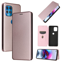 Load image into Gallery viewer, Carbon Fiber Texture Magnetic Horizontal Flip TPU + PC + PU Leather Case with Card Slot, For Motorola Edge S, For Nokia 7.3, For Nokia 6.3, For Samsung Galaxy A32 4G