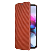 Load image into Gallery viewer, Carbon Fiber Texture Magnetic Horizontal Flip TPU + PC + PU Leather Case with Card Slot, For Motorola Edge S, For Nokia 7.3, For Nokia 6.3, For Samsung Galaxy A32 4G
