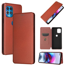 Load image into Gallery viewer, Carbon Fiber Texture Magnetic Horizontal Flip TPU + PC + PU Leather Case with Card Slot, For Motorola Edge S, For Nokia 7.3, For Nokia 6.3, For Samsung Galaxy A32 4G