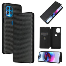 Load image into Gallery viewer, Carbon Fiber Texture Magnetic Horizontal Flip TPU + PC + PU Leather Case with Card Slot, For Motorola Edge S, For Nokia 7.3, For Nokia 6.3, For Samsung Galaxy A32 4G