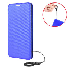 Load image into Gallery viewer, Carbon Fiber Texture Magnetic Horizontal Flip TPU + PC + PU Leather Case with Card Slot, For Motorola Edge S, For Nokia 7.3, For Nokia 6.3, For Samsung Galaxy A32 4G