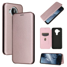 Load image into Gallery viewer, Carbon Fiber Texture Magnetic Horizontal Flip TPU + PC + PU Leather Case with Card Slot, For Motorola Edge S, For Nokia 7.3, For Nokia 6.3, For Samsung Galaxy A32 4G
