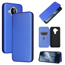 Load image into Gallery viewer, Carbon Fiber Texture Magnetic Horizontal Flip TPU + PC + PU Leather Case with Card Slot, For Motorola Edge S, For Nokia 7.3, For Nokia 6.3, For Samsung Galaxy A32 4G