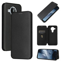 Load image into Gallery viewer, Carbon Fiber Texture Magnetic Horizontal Flip TPU + PC + PU Leather Case with Card Slot, For Motorola Edge S, For Nokia 7.3, For Nokia 6.3, For Samsung Galaxy A32 4G