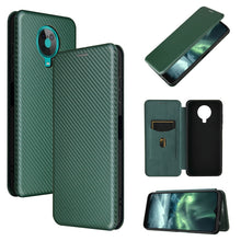 Load image into Gallery viewer, Carbon Fiber Texture Magnetic Horizontal Flip TPU + PC + PU Leather Case with Card Slot, For Motorola Edge S, For Nokia 7.3, For Nokia 6.3, For Samsung Galaxy A32 4G