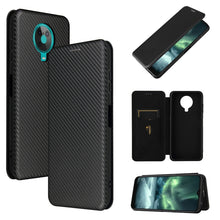 Load image into Gallery viewer, Carbon Fiber Texture Magnetic Horizontal Flip TPU + PC + PU Leather Case with Card Slot, For Motorola Edge S, For Nokia 7.3, For Nokia 6.3, For Samsung Galaxy A32 4G