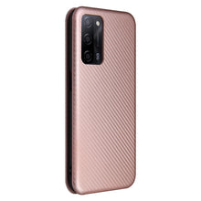 Load image into Gallery viewer, Carbon Fiber Texture Magnetic Horizontal Flip TPU + PC + PU Leather Case with Card Slot, For OPPO A55 5G, For Motorola Moto E7 Power, For Google Pixel 5a 5G, For Samsung Galaxy A02 / M02, For OPPO A93 5G