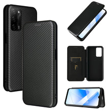 Load image into Gallery viewer, Carbon Fiber Texture Magnetic Horizontal Flip TPU + PC + PU Leather Case with Card Slot, For OPPO A55 5G, For Motorola Moto E7 Power, For Google Pixel 5a 5G, For Samsung Galaxy A02 / M02, For OPPO A93 5G