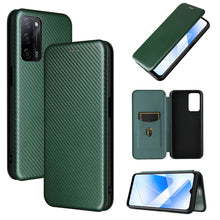Load image into Gallery viewer, Carbon Fiber Texture Magnetic Horizontal Flip TPU + PC + PU Leather Case with Card Slot, For OPPO A55 5G, For Motorola Moto E7 Power, For Google Pixel 5a 5G, For Samsung Galaxy A02 / M02, For OPPO A93 5G