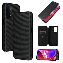 Load image into Gallery viewer, Carbon Fiber Texture Magnetic Horizontal Flip TPU + PC + PU Leather Case with Card Slot, For OPPO A55 5G, For Motorola Moto E7 Power, For Google Pixel 5a 5G, For Samsung Galaxy A02 / M02, For OPPO A93 5G