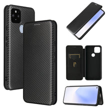 Load image into Gallery viewer, Carbon Fiber Texture Magnetic Horizontal Flip TPU + PC + PU Leather Case with Card Slot, For OPPO A55 5G, For Motorola Moto E7 Power, For Google Pixel 5a 5G, For Samsung Galaxy A02 / M02, For OPPO A93 5G