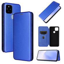 Load image into Gallery viewer, Carbon Fiber Texture Magnetic Horizontal Flip TPU + PC + PU Leather Case with Card Slot, For OPPO A55 5G, For Motorola Moto E7 Power, For Google Pixel 5a 5G, For Samsung Galaxy A02 / M02, For OPPO A93 5G