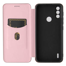 Load image into Gallery viewer, Carbon Fiber Texture Magnetic Horizontal Flip TPU + PC + PU Leather Case with Card Slot, For Motorola Moto E7 Power, For OPPO A55 5G, For Google Pixel 5a 5G, For Samsung Galaxy A02 / M02, For OPPO A93 5G