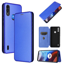 Load image into Gallery viewer, Carbon Fiber Texture Magnetic Horizontal Flip TPU + PC + PU Leather Case with Card Slot, For OPPO A55 5G, For Motorola Moto E7 Power, For Google Pixel 5a 5G, For Samsung Galaxy A02 / M02, For OPPO A93 5G