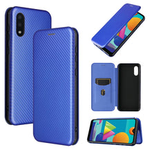 Load image into Gallery viewer, Carbon Fiber Texture Magnetic Horizontal Flip TPU + PC + PU Leather Case with Card Slot, For OPPO A55 5G, For Motorola Moto E7 Power, For Google Pixel 5a 5G, For Samsung Galaxy A02 / M02, For OPPO A93 5G