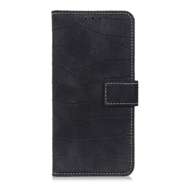 Crocodile Texture Horizontal Flip Leather Case with Holder & Wallet & Card Slots & Photo Frame, For OPPO A9 (2020)