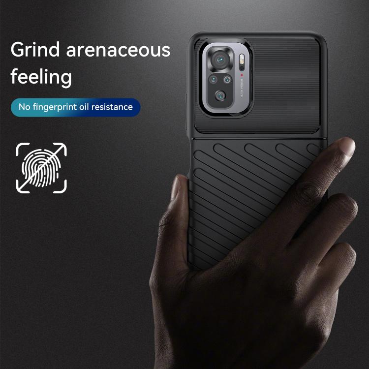 Thunderbolt Shockproof TPU Protective Soft Case, For Xiaomi Redmi Note 10