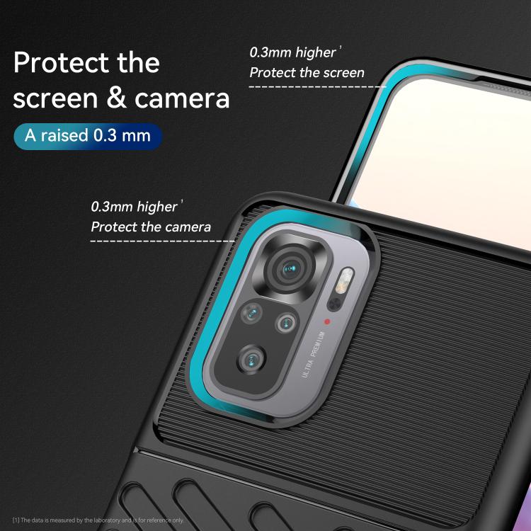 Thunderbolt Shockproof TPU Protective Soft Case, For Xiaomi Redmi Note 10
