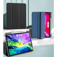 Load image into Gallery viewer, Mutural YASHI Series TPU + PU Cloth Pattern Texture Horizontal Flip Leather Case with Three-folding Holder &amp; Pen Slot &amp; Wake-up / Sleep Function, For iPad Pro 11 (2021), For iPad Pro 12.9 2022 / 2021