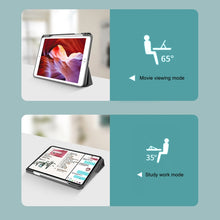 Load image into Gallery viewer, Mutural YASHI Series TPU + PU Cloth Pattern Texture Horizontal Flip Leather Case with Three-folding Holder &amp; Pen Slot &amp; Wake-up / Sleep Function, For iPad Pro 11 (2021), For iPad Pro 12.9 2022 / 2021