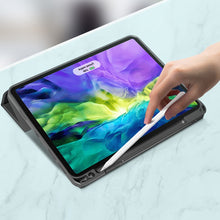 Load image into Gallery viewer, Mutural YASHI Series TPU + PU Cloth Pattern Texture Horizontal Flip Leather Case with Three-folding Holder &amp; Pen Slot &amp; Wake-up / Sleep Function, For iPad Pro 11 (2021), For iPad Pro 12.9 2022 / 2021