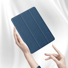 Load image into Gallery viewer, Mutural YASHI Series TPU + PU Cloth Pattern Texture Horizontal Flip Leather Case with Three-folding Holder &amp; Pen Slot &amp; Wake-up / Sleep Function, For iPad Pro 11 (2021), For iPad Pro 12.9 2022 / 2021