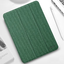 Load image into Gallery viewer, Mutural YASHI Series TPU + PU Cloth Pattern Texture Horizontal Flip Leather Case with Three-folding Holder &amp; Pen Slot &amp; Wake-up / Sleep Function, For iPad Pro 11 (2021), For iPad Pro 12.9 2022 / 2021