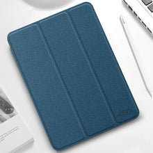 Load image into Gallery viewer, Mutural YASHI Series TPU + PU Cloth Pattern Texture Horizontal Flip Leather Case with Three-folding Holder &amp; Pen Slot &amp; Wake-up / Sleep Function, For iPad Pro 11 (2021), For iPad Pro 12.9 2022 / 2021