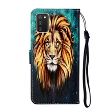 Load image into Gallery viewer, Oil Embossed Coloured Drawing Pattern Horizontal Flip PU Leather Case with Holder &amp; Card Slots &amp; Wallet, For Samsung Galaxy A02s, For Samsung Galaxy A12, For Samsung Galaxy M31