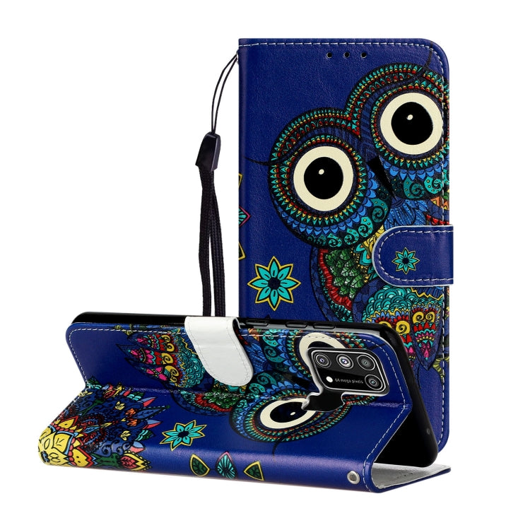 Oil Embossed Coloured Drawing Pattern Horizontal Flip PU Leather Case with Holder & Card Slots & Wallet, For Samsung Galaxy A02s, For Samsung Galaxy A12, For Samsung Galaxy M31