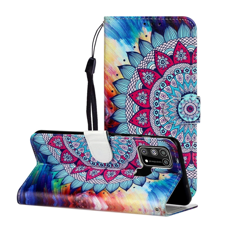 Oil Embossed Coloured Drawing Pattern Horizontal Flip PU Leather Case with Holder & Card Slots & Wallet, For Samsung Galaxy A02s, For Samsung Galaxy A12, For Samsung Galaxy M31