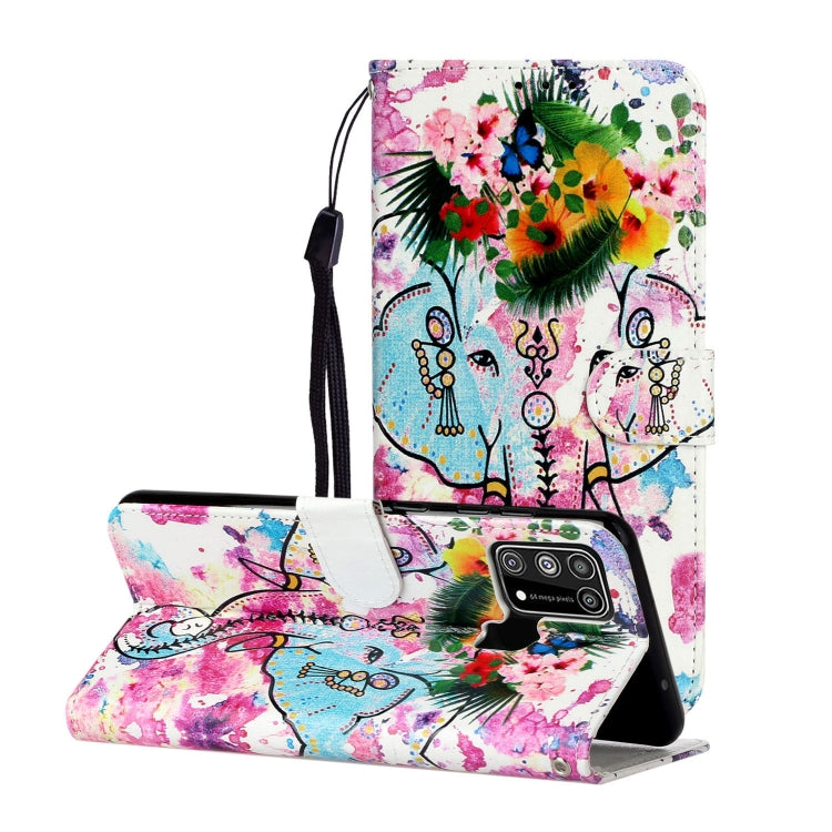 Oil Embossed Coloured Drawing Pattern Horizontal Flip PU Leather Case with Holder & Card Slots & Wallet, For Samsung Galaxy A02s, For Samsung Galaxy A12, For Samsung Galaxy M31