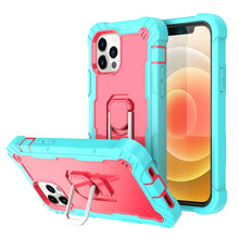 Load image into Gallery viewer, PC + Rubber 3-layers Shockproof Protective Case with Rotating Holder, For iPhone 12 Mini, For iPhone 12 / 12 Pro, For iPhone 12 Pro Max