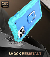 Load image into Gallery viewer, PC + Rubber 3-layers Shockproof Protective Case with Rotating Holder, For iPhone 12 Mini, For iPhone 12 / 12 Pro, For iPhone 12 Pro Max