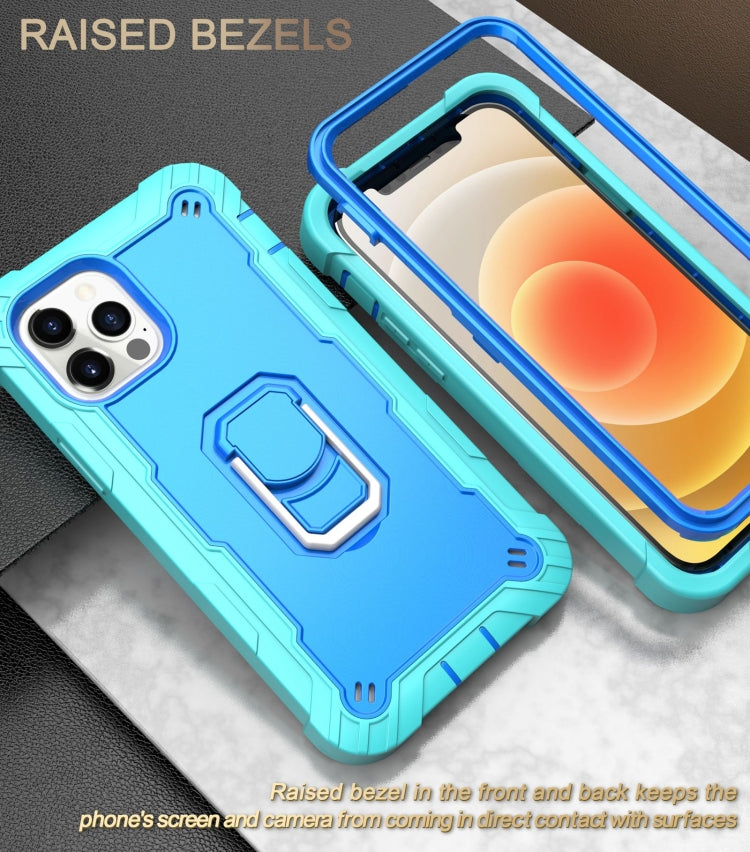 PC + Rubber 3-layers Shockproof Protective Case with Rotating Holder, For iPhone 12 Mini, For iPhone 12 / 12 Pro, For iPhone 12 Pro, For iPhone 12 Pro Max