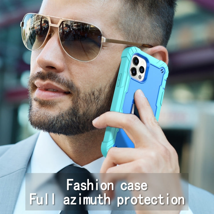 PC + Rubber 3-layers Shockproof Protective Case with Rotating Holder, For iPhone 12 Mini, For iPhone 12 / 12 Pro, For iPhone 12 Pro, For iPhone 12 Pro Max