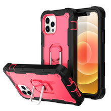Load image into Gallery viewer, PC + Rubber 3-layers Shockproof Protective Case with Rotating Holder, For iPhone 12 Mini, For iPhone 12 / 12 Pro, For iPhone 12 Pro Max
