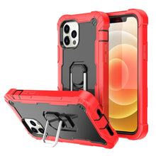 Load image into Gallery viewer, PC + Rubber 3-layers Shockproof Protective Case with Rotating Holder, For iPhone 12 Mini, For iPhone 12 / 12 Pro, For iPhone 12 Pro Max