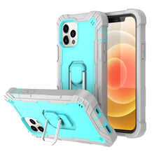 Load image into Gallery viewer, PC + Rubber 3-layers Shockproof Protective Case with Rotating Holder, For iPhone 12 Mini, For iPhone 12 / 12 Pro, For iPhone 12 Pro Max