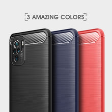 Load image into Gallery viewer, Brushed Texture Carbon Fiber TPU Case, For Xiaomi Redmi Note 10 4G