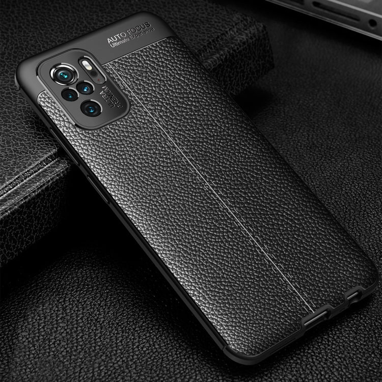 Litchi Texture TPU Shockproof Case, For Xiaomi Redmi Note 10 4G / Note 10S