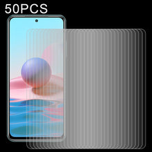 Load image into Gallery viewer, For Xiaomi Redmi Note 10 / Note 11 4G Global 6.43 inch/ Note 10 Global 6.43 inch / Poco M4 Pro 4G 50pcs 0.26mm 9H 2.5D Tempered Glass Film, For Xiaomi Redmi Note 10 / Note 11 5G International Version / Note 10 Overseas Version 6.43 (50 PCS)            ...