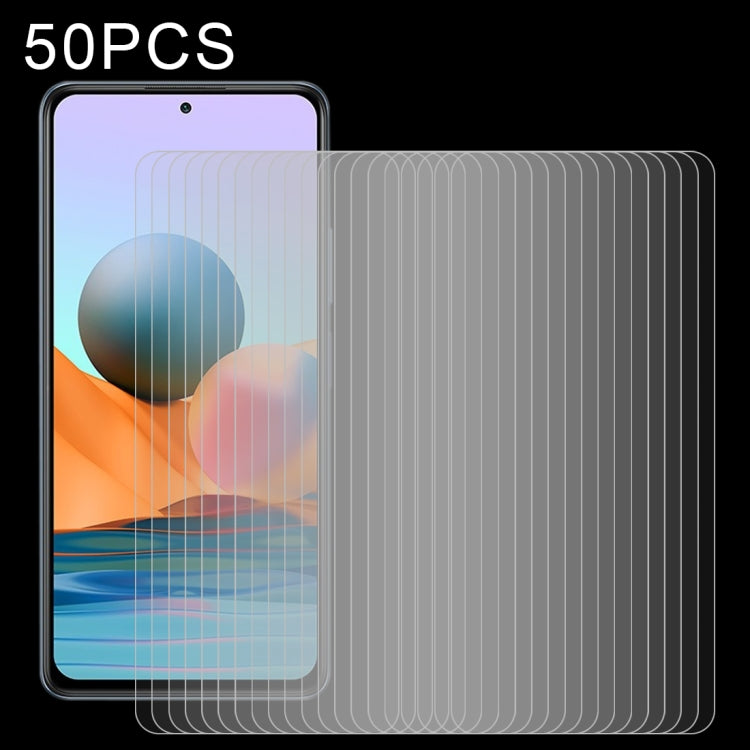 For Xiaomi Redmi Note 10 / Note 11 4G Global 6.43 inch/ Note 10 Global 6.43 inch / Poco M4 Pro 4G 50pcs 0.26mm 9H 2.5D Tempered Glass Film, For Xiaomi Redmi Note 10 / Note 11 5G International Version / Note 10 Overseas Version 6.43 (50 PCS)            ...