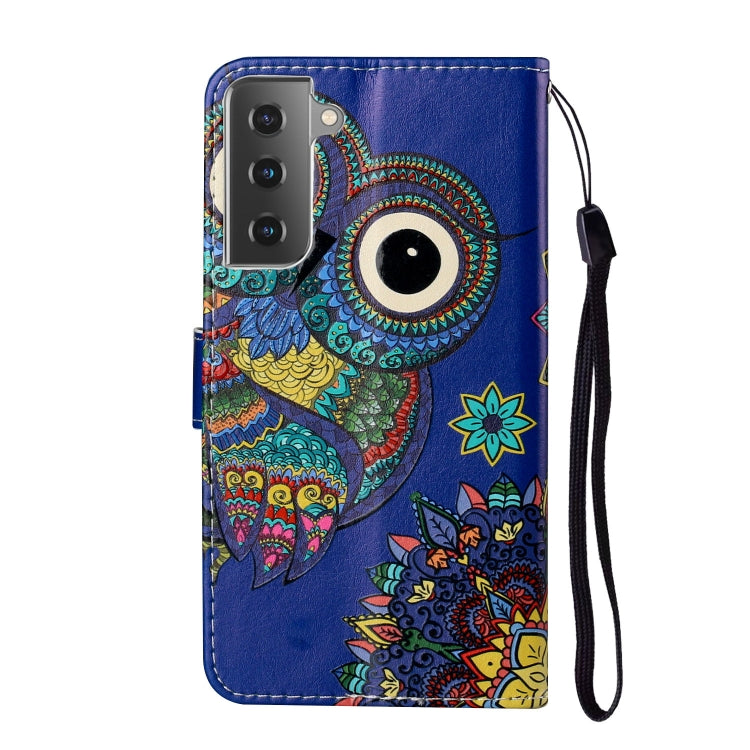 Oil Embossed Coloured Drawing Pattern Horizontal Flip PU Leather Case with Holder & Card Slots & Wallet & Lanyard, For Samsung Galaxy S21 5G, For Samsung Galaxy S21+ 5G, For Samsung Galaxy S21 Ultra 5G