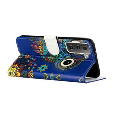 Load image into Gallery viewer, Oil Embossed Coloured Drawing Pattern Horizontal Flip PU Leather Case with Holder &amp; Card Slots &amp; Wallet &amp; Lanyard, For Samsung Galaxy S21 5G, For Samsung Galaxy S21+ 5G, For Samsung Galaxy S21 Ultra 5G