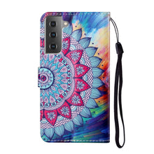 Load image into Gallery viewer, Oil Embossed Coloured Drawing Pattern Horizontal Flip PU Leather Case with Holder &amp; Card Slots &amp; Wallet &amp; Lanyard, For Samsung Galaxy S21 5G, For Samsung Galaxy S21+ 5G, For Samsung Galaxy S21 Ultra 5G