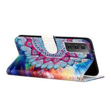 Load image into Gallery viewer, Oil Embossed Coloured Drawing Pattern Horizontal Flip PU Leather Case with Holder &amp; Card Slots &amp; Wallet &amp; Lanyard, For Samsung Galaxy S21 5G, For Samsung Galaxy S21+ 5G, For Samsung Galaxy S21 Ultra 5G