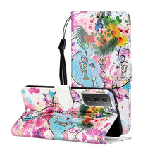 Load image into Gallery viewer, Oil Embossed Coloured Drawing Pattern Horizontal Flip PU Leather Case with Holder &amp; Card Slots &amp; Wallet &amp; Lanyard, For Samsung Galaxy S21 5G, For Samsung Galaxy S21+ 5G, For Samsung Galaxy S21 Ultra 5G