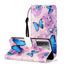Load image into Gallery viewer, Oil Embossed Coloured Drawing Pattern Horizontal Flip PU Leather Case with Holder &amp; Card Slots &amp; Wallet &amp; Lanyard, For Samsung Galaxy S21 5G, For Samsung Galaxy S21+ 5G, For Samsung Galaxy S21 Ultra 5G