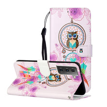 Load image into Gallery viewer, Oil Embossed Coloured Drawing Pattern Horizontal Flip PU Leather Case with Holder &amp; Card Slots &amp; Wallet &amp; Lanyard, For Samsung Galaxy S21 5G, For Samsung Galaxy S21+ 5G, For Samsung Galaxy S21 Ultra 5G